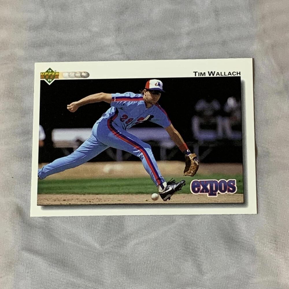 1991‎ Upper Deck Tim Wallach Montreal Expos Baseball Card #228